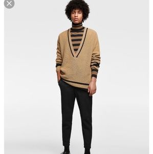 Nwt zara man deep v cut sweater